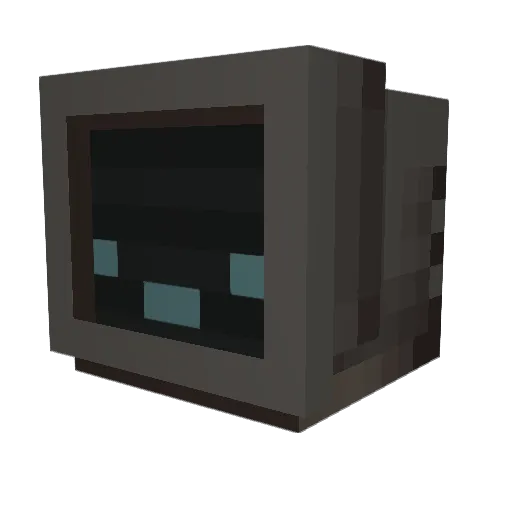 SmokeyBoard Minecraft avatar head, 3D render