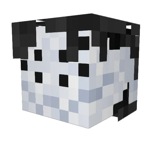 SmokeyDora Minecraft avatar head, 3D render
