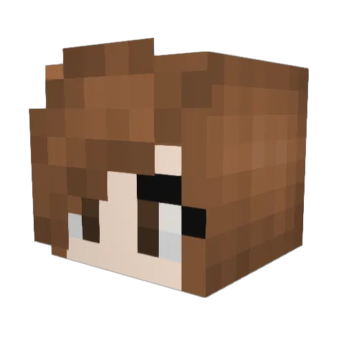 SmokeyGizmo Minecraft avatar head, 3D render