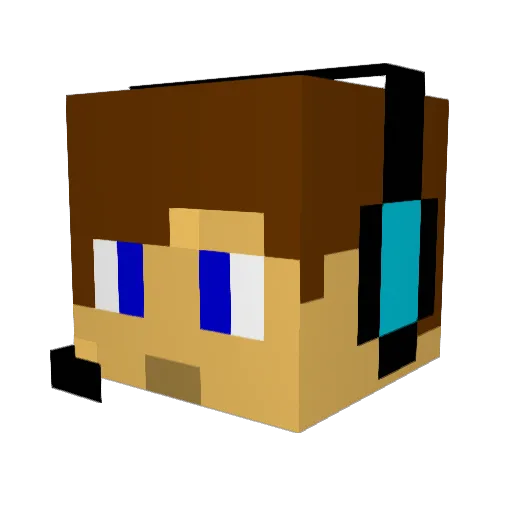SmokeyIngot Minecraft avatar head, 3D render
