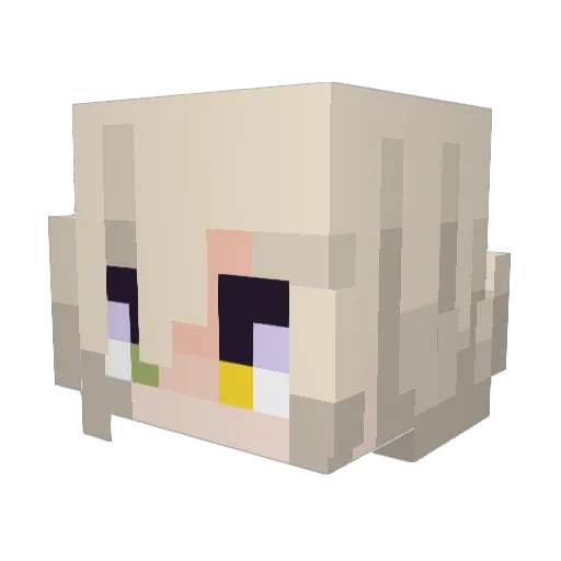 SmokeyRuns Minecraft avatar head, 3D render