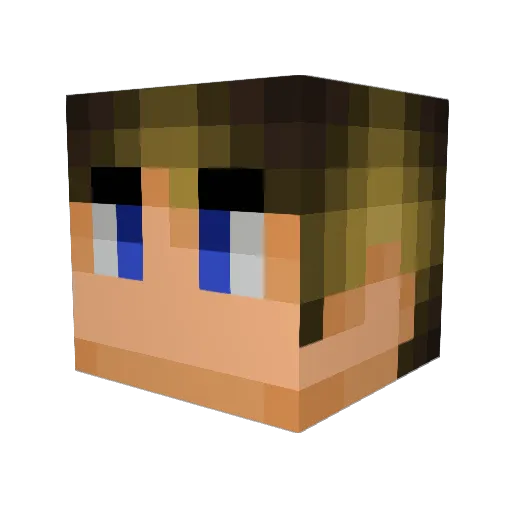 SmokeyTHe Minecraft avatar head, 3D render