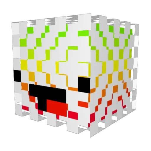 SmokeyTheLamb Minecraft avatar head, 3D render