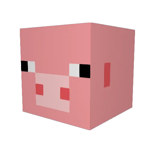 Smokey_PhD Minecraft avatar head, 3D render