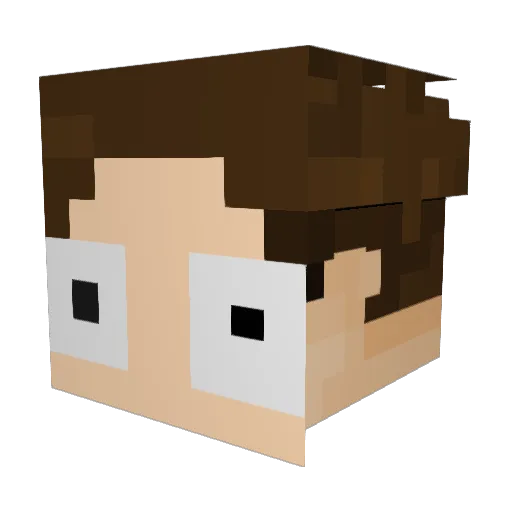 Smokeynutz4 Minecraft avatar head, 3D render
