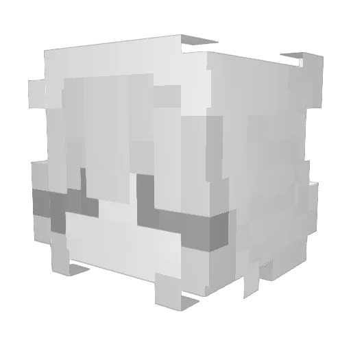 SmokieGun Minecraft avatar head, 3D render