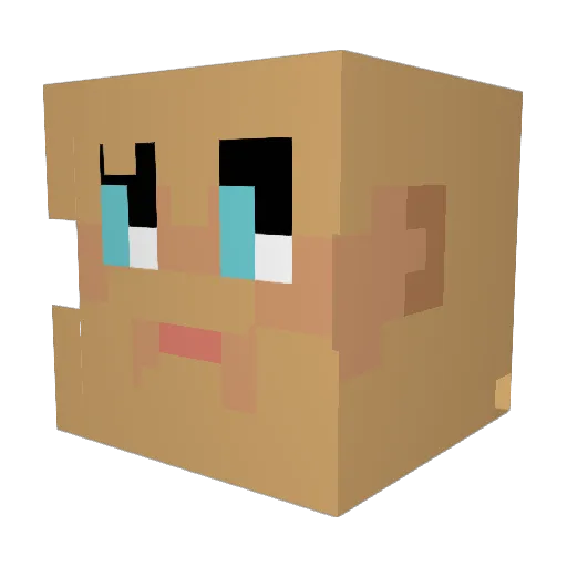 SmokieThaGoat Minecraft avatar head, 3D render