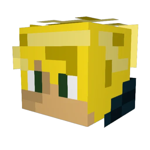 SmokinDrifter Minecraft avatar head, 3D render