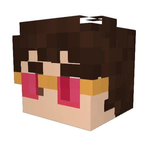 SmokingAce90 Minecraft avatar head, 3D render