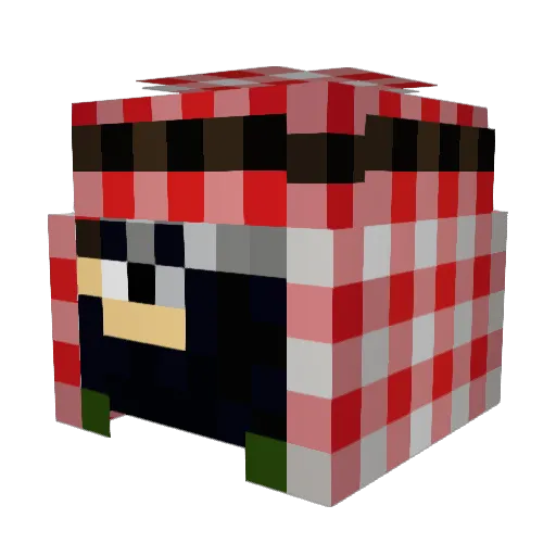 SmokingAlien420 Minecraft avatar head, 3D render