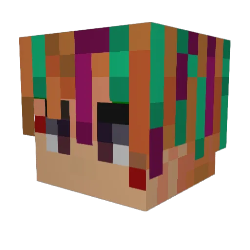 SmokingBlunt Minecraft avatar head, 3D render