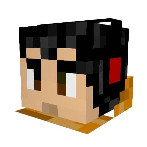 SmokingChild Minecraft avatar head, 3D render