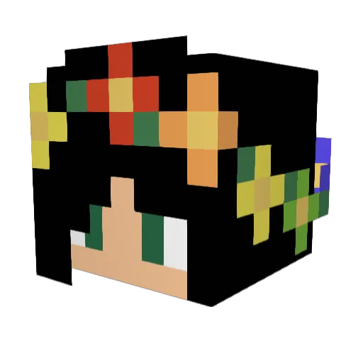 SmokingWithVenom Minecraft avatar head, 3D render