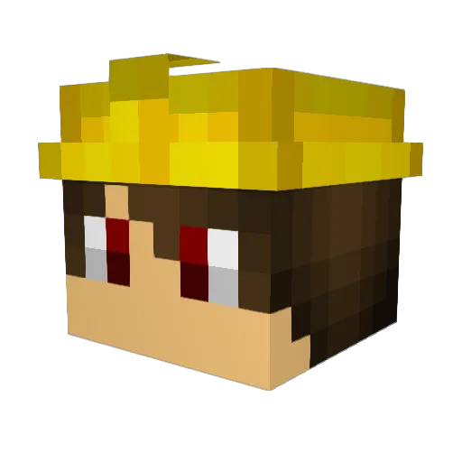 Smokiz420 Minecraft avatar head, 3D render