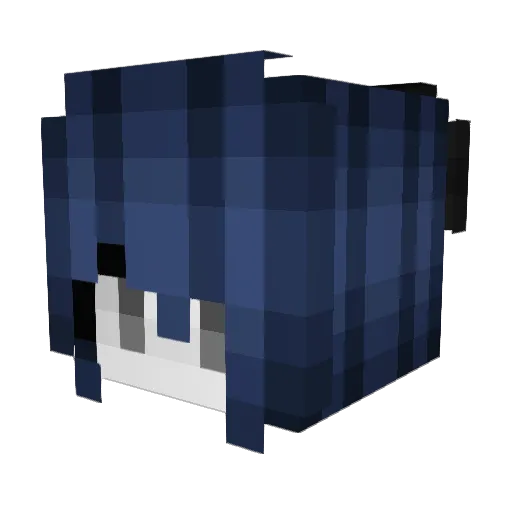 Smokling Minecraft avatar head, 3D render