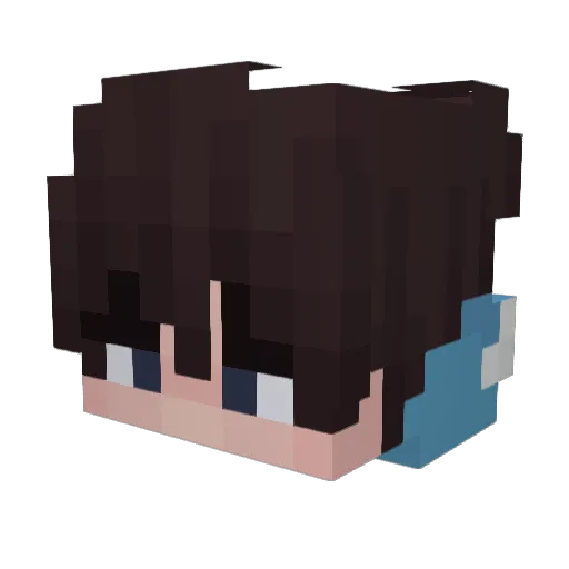 Smoky77 Minecraft avatar head, 3D render