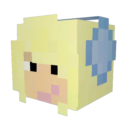 SmokyFireworks Minecraft avatar head, 3D render