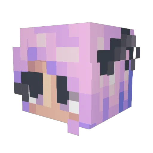 SmokyQuarts Minecraft avatar head, 3D render