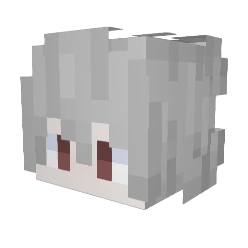 SmokyRain_ Minecraft avatar head, 3D render