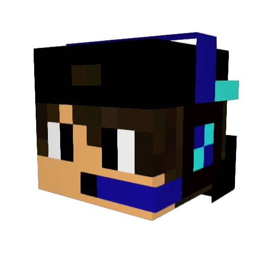 Smoky_T1me Minecraft avatar head, 3D render