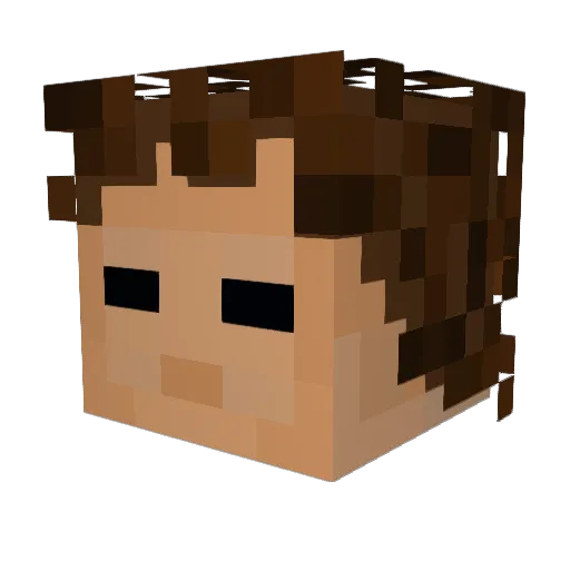 SmokyymK Minecraft avatar head, 3D render