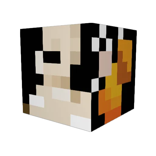 SmolBoiC__ Minecraft avatar head, 3D render