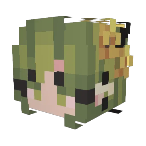 SmolBoih Minecraft avatar head, 3D render