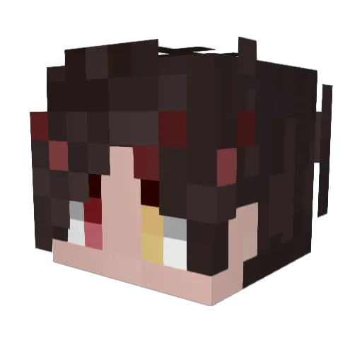 SmolBreb Minecraft avatar head, 3D render