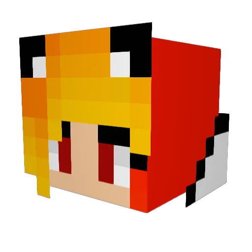 SmolDogs Minecraft avatar head, 3D render