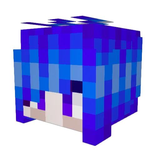 SmolElric Minecraft avatar head, 3D render