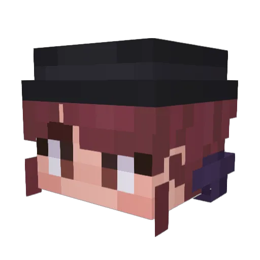 SmolIndigo Minecraft avatar head, 3D render