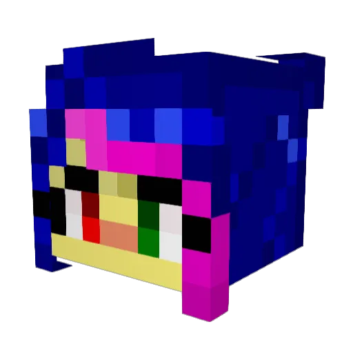 SmolLulu_ Minecraft avatar head, 3D render