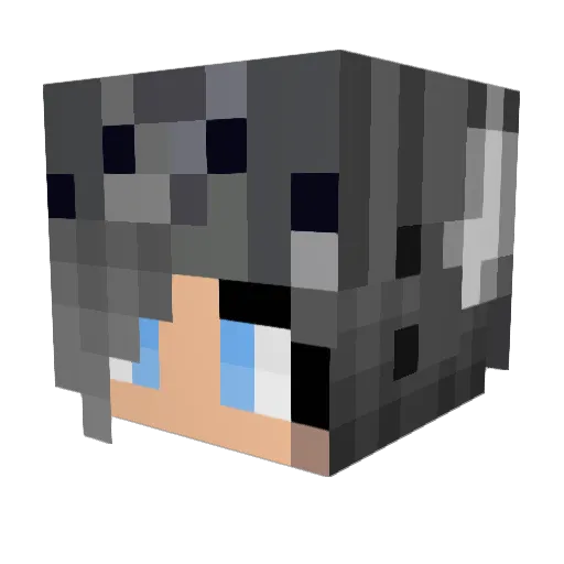 SmolMalice Minecraft avatar head, 3D render