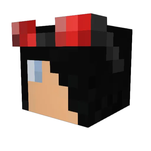 SmolMayo Minecraft avatar head, 3D render