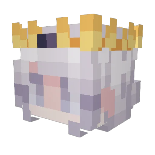 SmolMouseCop Minecraft avatar head, 3D render