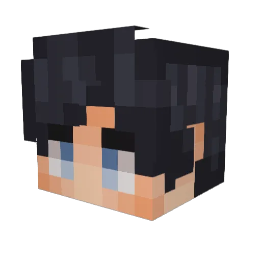SmolNuri Minecraft avatar head, 3D render