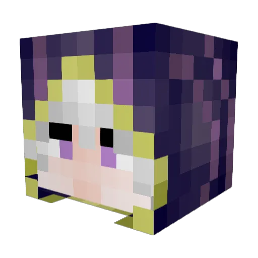 SmolPeli Minecraft avatar head, 3D render