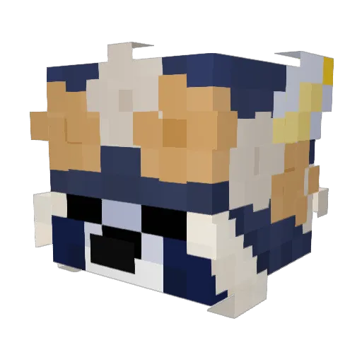 SmolRedPanda Minecraft avatar head, 3D render