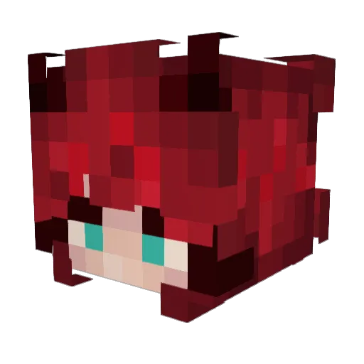 SmolYu Minecraft avatar head, 3D render