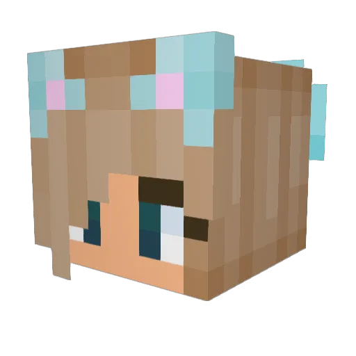 Smol_Bean21 Minecraft avatar head, 3D render