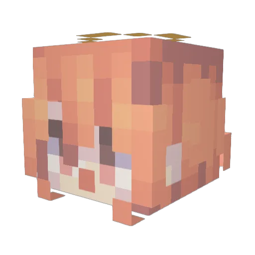 Smol_Shadow_ Minecraft avatar head, 3D render