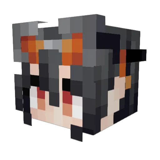 Smol_Stacks Minecraft avatar head, 3D render