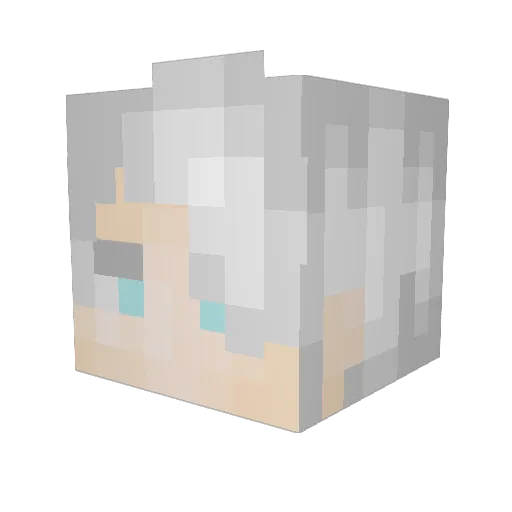 Smol_Worm Minecraft avatar head, 3D render