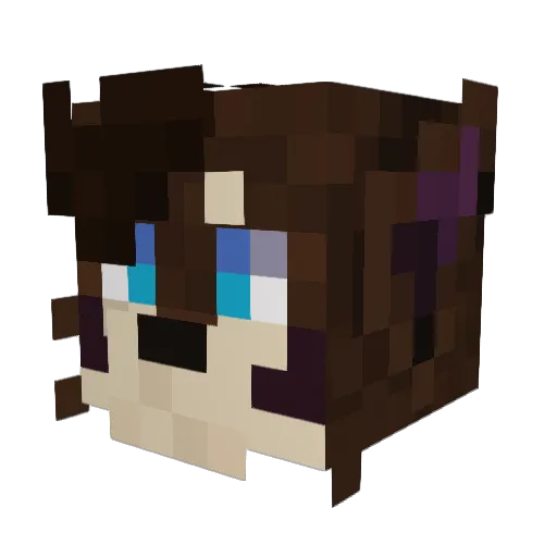 Smolbean_1083 Minecraft avatar head, 3D render