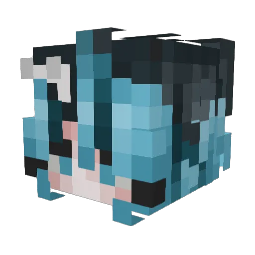 Smolbey_ Minecraft avatar head, 3D render