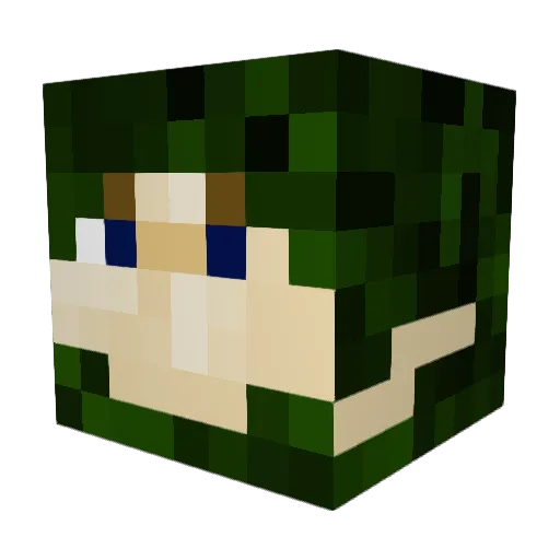 Smolboi3000 Minecraft avatar head, 3D render
