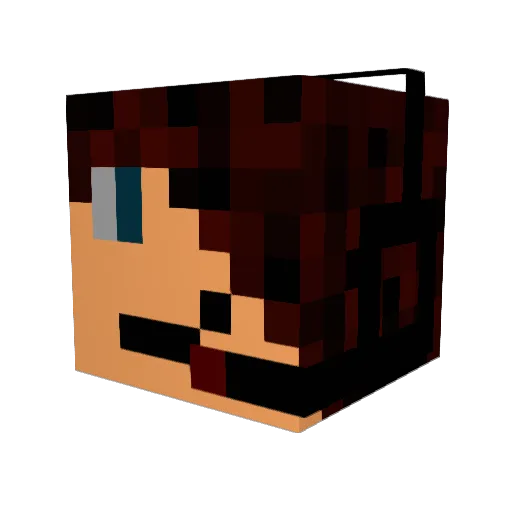 Smolf352 Minecraft avatar head, 3D render