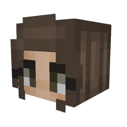 Smolfax Minecraft avatar head, 3D render