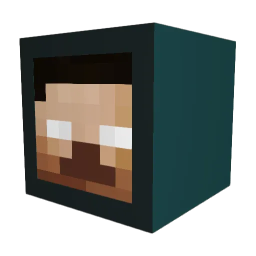 SmoliOP Minecraft avatar head, 3D render