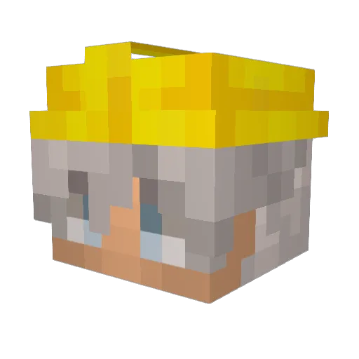 Smoliq Minecraft avatar head, 3D render